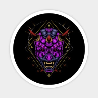 Devil face vector illustration Magnet